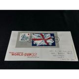 Futbol temalı 2002 Dünya Kupası İngiltere İlk Gün Zarfı Royal Mail FDC postadan geçmiş