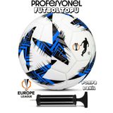 Futbol Topu - Dayanıklı Sert Zemin ve Halı Saha İçin Mükemmel Performans ( Mavi - Pompalı Set )