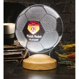 Futbol Topu Şeklinde 3 Boyutlu Takım Logolu Led Lamba, Kulüp Logo