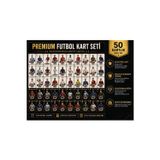 Futbolcu Oyun Karti 50 adet 25 SILVER- 25 BLACK Series Pocket Esnek Kırılmaz Parlak Kart + ÇANTA