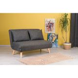 Futon Pafu Folde 120 İkili Yataklı Katlanır Koltuk Gri Koyu
