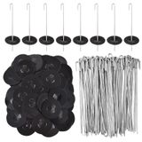 FUTRPOW 100 adet Güneş Paneli Kuş Koruma Bağlantı Elemanı Klipsleri (38mm, 1.5 "Çap), Güneş Panelleri için Critter Guard Klipsleri, Paslanmaz Çelik Güneş Paneli Mesh Klipsleri, Sincap Korumalı Kuş Çiti için