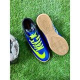 Futsal Kaymaz Salon Futbolu Ayakkabısı Parkur Ayakkabısı - Mavi - Sarı