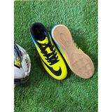 Futsal Kaymaz Salon Futbolu Ayakkabısı Parkur Ayakkabısı - Sarı - Turkuaz