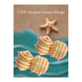 Fuuny Yürüyen Yüzme Kolluk Her Yaşa Uygun İki Çift Çocuk Kolluk Yüzme Kolluk Deniz Kolluk