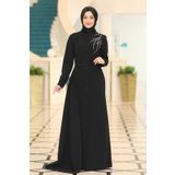 FUVAL MODA Tesettür Abiye | Adel| Siyah - Rbs