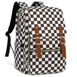 Fuyicat Kadın Erkek Seyahat İş Çalışması için Laptop Sırt Çantası, Kız Erkek Okul Sırt Çantası Kolej Bookbag Fit 15.6 İnç Dizüstü, Damalı Kahverengi, Large