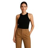 FV Kadın Palazzo Pantolon, Scuba Crepe, Kahve, 34 Beden