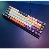 FV-Q68 Mekanik Kablolu Oyuncu Klavyesi - %65 Kompakt 68 Tuş Rgb Aydınlatmalı Gaming Klavye - Siyah - Krem - Beyaz