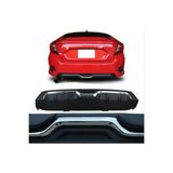 FV-TUNİNG Honda Civic Fc5 Karbon Görünüm Difüzör Plastik Arka tampon difüzör 16-21