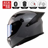 FX211X Gri Motosiklet Kaskı Spoiler Mod Güneş Vizörlü Full Face Kask