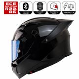 FX211X Siyah Motosiklet Kaskı Spoiler Mod Güneş Vizörlü Full Face Kask