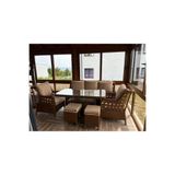 FYAQA HOME (3 KİŞİLİK SALINCAK HEDİYELİ)Rattan Bahçe Takımı Oturma Grubu 3'lü - 7 Kişilik