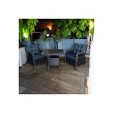 FYAQA HOME GARDEN Vogue Bahçe Takımı - Balkon Takımı 1+1 Antrasit