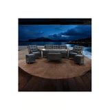 Fyaqa Home Hira Rattan Bahçe Takımı - Balkon Takımı 3+1+1 Siyah
