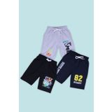 FYK COLLECTİON Erkek Çocuk Baskılı 3'lü Kapri-şort