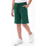 Fyk Kids Düz Basic Baskısız Beli Lastikli Çift Cepli Yazlık Erkek Çocuk Kapri - 6 Yaş - Haki