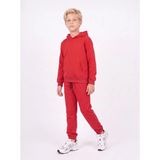 Fyk Kids Erkek Çocuk Düz Kanguru Cepli Kapüşonlu Eşofman Takımı - Kırmızı - 8 Yaş
