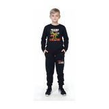 Fyk Kids Erkek Çocuk T-rex Roar Yuvarlak Yaka Alt-üst Pijama Takımı Siyah