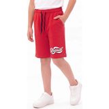 Fyk Kids Original Baskı Detaylı Beli Lastikli Çift Cepli Yazlık Erkek Çocuk Kapri - 13 Yaş - Kırmızı