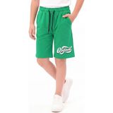 Fyk Kids Original Baskı Detaylı Beli Lastikli Çift Cepli Yazlık Erkek Çocuk Kapri - 9 Yaş - Yeşil