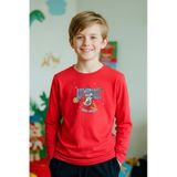 Fyk Kids Sıfır Yaka Astranot Baskılı Erkek Çocuk Sweatshirt Kırmızı
