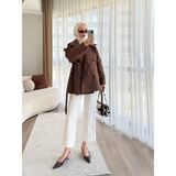 Fyla Boutique Trençkot - Kahverengi - L - XL