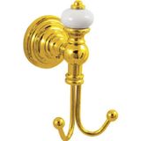 Fym Banyo Fym Bagno Fantasia Gold Altın İkili Askılık 7125
