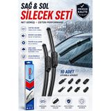 Fym FİAT EGEA SEDAN 2018 MODEL UYUMLU ARACA ÖZEL SİLECEK TAKIMI SAĞ-SOL SET PREMİUM