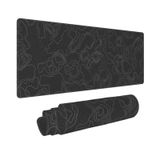 FYPDIYS Topografik Harita Çizgileri Mouse Pad Coğrafi Oyun Mouse Pad Uzun Klavye Mat Genişletilmiş Büyük Mousepad XL Mouse Mat Büyük Tam Masa Pedi Dikişli Kenarlar Kaymaz Kauçuk Taban Ofis Çalışmaları için