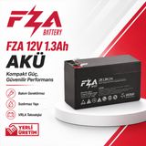 FZA 12 V 1,3 Ah AGM (Kuru Bakımsız) Akü