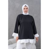 Fzd filizzade garnili fırfırlı salaş tunik