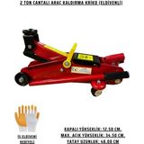FZW 2 Ton Kapasiteli Tekerlekli Araç Kaldırma Krikosu Hidrolik Özellikli Eldiven Hediyeli