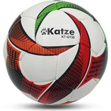G-130 Parlak Deri Futbol Topu El Dikişli Nizami Halısaha Topu - Beyaz - Turuncu