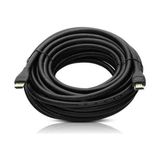 G-507DS Plastik Düz Siyah 10 Metre Poşetli HDMI Kablo - Option-1 - Ahşap