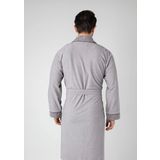 G Desen Gri Kırçıllı Bambu Cotton Erkek Sabahlık Bornoz Gri 4XL