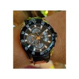 G Force G-Force Js15 Miyota Mekanizma Siyah Bezel Erkek Kronograf Kol Saati Lüks Kutulu