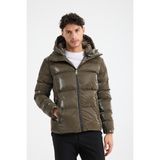 G-FOX Chmps ?! Parısse Erkek Çıkarılabilir Kapşonlu Maskeli Spor Şişme Mont 9751 - XL - Haki