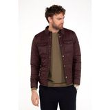 G-Fox Erkek Kısa Kapşonsuz Dolgulu Klasik Kapitone Elyaf Ceket 9622 - XL - Bordo