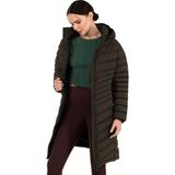 G-Fox Kadın Uzun Çıkarılabilir Kapşonlu Dolgulu Su Itici Şişme Mont 8642 - XL - Haki