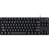 G G413 Se Tkl Kablolu Oyuncu Klavyesi, Dokunsal Mekanik Anahtarlar, Arkadan Aydınlatmalı, Windows, Macos ile Uyumlu, Siyah