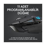 G G502 Lıghtspeed Kablosuz Oyuncu Mouse, Hero Sensör, 25.600 Dpı, 400 IPS Izleme Hızı, 1 Ms Bildirim Hızı, 114 gr Ağırlık, Siyah - 1. Kol Oyun Konsolu - Ahşap