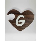 G Harfi (Sağ Parça) – Ahşap Puzzle Kalp Harf Magnet – Buzdolabı Süsü – İkili Uyumlu (kod:1005)