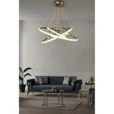 G-Light 4 Lü Çember 30-40-50-60 cm LED Avize - Gold