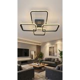 G-Light 4 Lü Dikdörtgen Siyah Modern Plafonyer LED Avize - 1