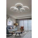 G-Light 6 ' Lı Yuvarlak Plafonyer LED Avize - 1 - Krom