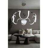 G-Light Arya Tek Toplu Modern Sarkıt LED 3 mt - 1 - Altın - Gri