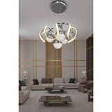 G-Light Arya Xl 4 Top Modern Salon - Oturma Odası Avizesi - Krom - Kumandasız