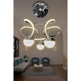 G-Light Dron 3 Top Modern Sarkıt LED Avize - 1 - Krom