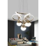 G-Light Dron 4 Top LED Sarkıt Avize – Modern Salon Avizesi - 1 - Gold